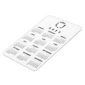 Kalender 2023 auf einen Blick mit benutzerdefinier Magnet (Linke Seite)