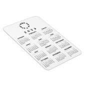 Kalender 2023 auf einen Blick mit benutzerdefinier Magnet (Rechte Seite)