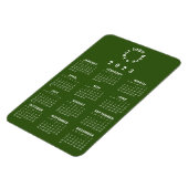 Kalender 2023 auf einen Blick mit benutzerdefinier Magnet (Linke Seite)