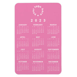 Kalender 2023 auf einen Blick mit benutzerdefinier Magnet