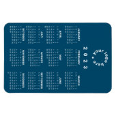 Kalender 2023 auf einen Blick mit benutzerdefinier Magnet (Horizontal)