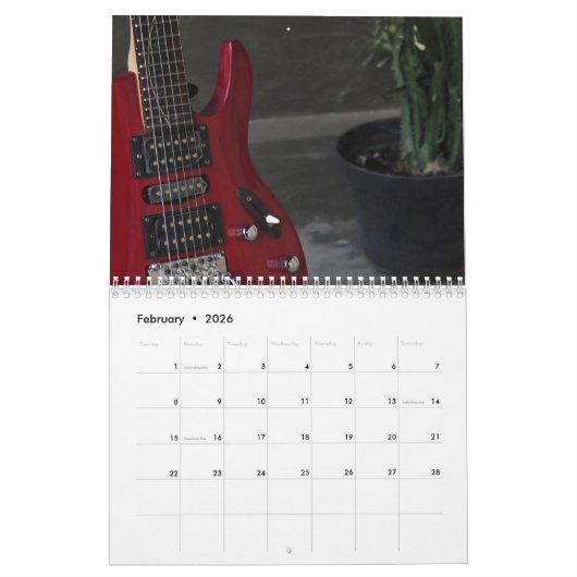 Kalender 2023 | Bestes Geschenk für Gitarrist (Feb 2026)