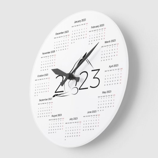 Kalender 2023 für Pilates-Ausbilder Große Wanduhr (Winkel)