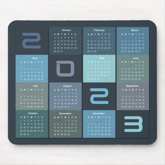 Kalender 2023 mousepad (Vorne)