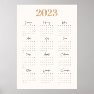 Kalender 2023 poster