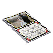 Kalender 2023 - Preppy Floral Stripes | FOTO Notizblock (Rechte Seite)