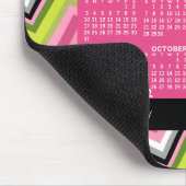 Kalender 2023 - riesige, farbenfrohe Zickzack Dars Mousepad (Ecke)