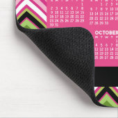 Kalender 2023 - riesige, farbenfrohe Zickzack Dars Mousepad (Ecke)