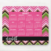 Kalender 2023 - riesige, farbenfrohe Zickzack Dars Mousepad (Vorne)