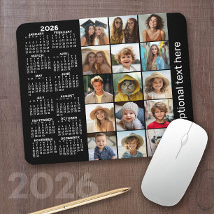 Kalender 2023 - Schwarz, 15 Foto Mousepad