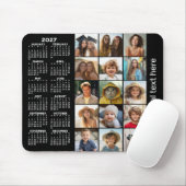 Kalender 2023 - Schwarz, 15 Foto Mousepad (Mit Mouse)
