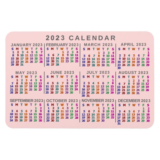 Kalender 2023 (siehe Beschreibung der neuesten Ver Magnet (Horizontal)