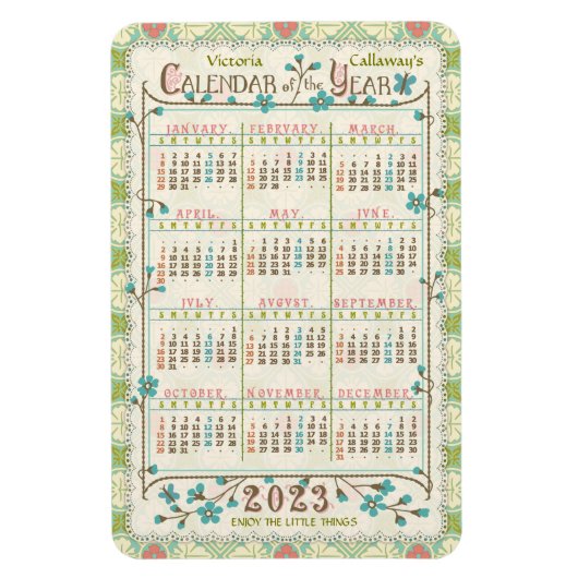 Kalender 2023 (siehe Beschreibung der neuesten Ver Magnet (Vertikal)