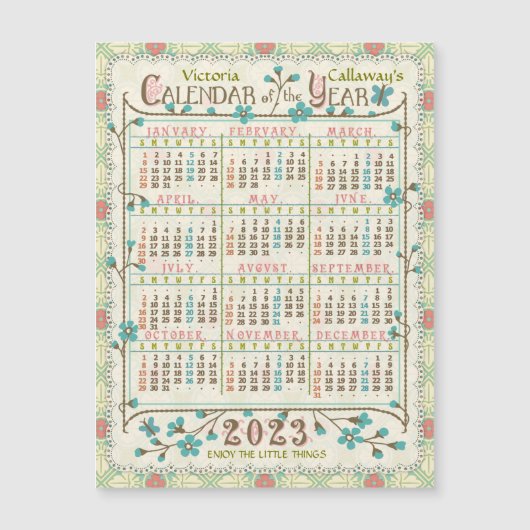 Kalender 2023 (siehe Beschreibung der neuesten Ver Magnetkarte (Vorderseite)