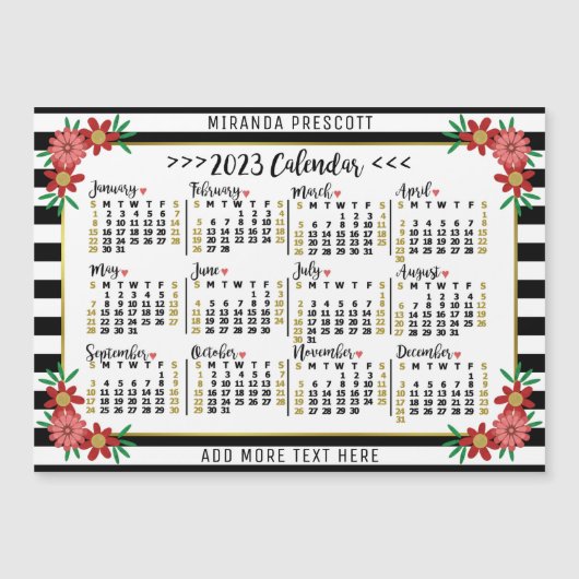 Kalender 2023 (siehe Beschreibung der neuesten Ver Magnetkarte (Vorderseite)