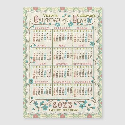 Kalender 2023 (siehe Beschreibung der neuesten Ver Magnetkarte (Vorderseite)