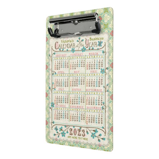 Kalender 2023 (siehe Beschreibung der neuesten Ver Mini Klemmbrett (Gewinkelt2)