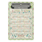 Kalender 2023 (siehe Beschreibung der neuesten Ver Mini Klemmbrett (Vorderseite)