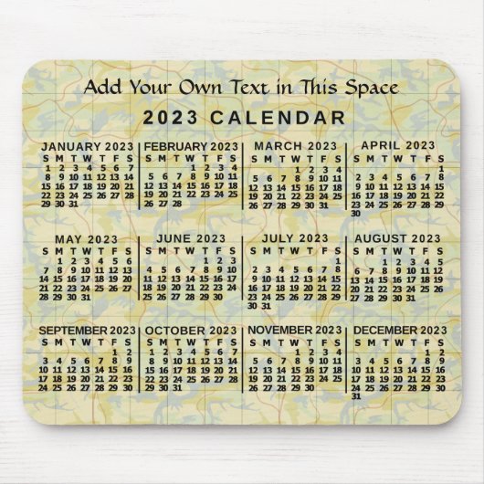 Kalender 2023 (siehe Beschreibung der neuesten Ver Mousepad (Vorne)
