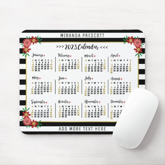 Kalender 2023 (siehe Beschreibung der neuesten Ver Mousepad (Mit Mouse)