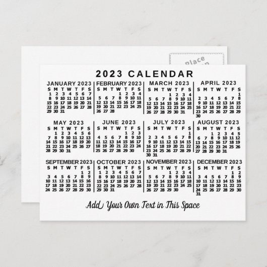Kalender 2023 (siehe Beschreibung der neuesten Ver Postkarte (Vorne/Hinten)