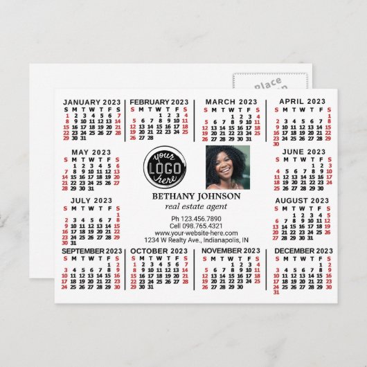 Kalender 2023 (siehe Beschreibung der neuesten Ver Postkarte (Vorne/Hinten)