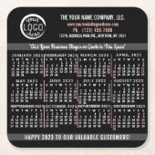 Kalender 2023 (siehe Beschreibung der neuesten Ver Rechteckiger Pappuntersetzer (Vorderseite)