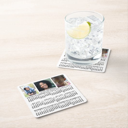 Kalender 2023 (siehe Beschreibung der neuesten Ver Rechteckiger Pappuntersetzer (Vor Ort)