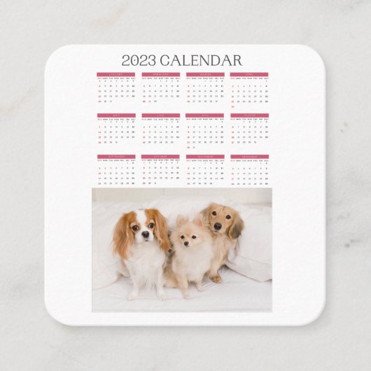 Kalender 2023 Süßhunde Treuekarte (Vorderseite)