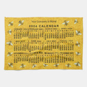 Kalender 2024 Bienenwabenkollektor Geschirrtuch (Horizontal)