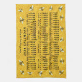 Kalender 2024 Bienenwabenkollektor Geschirrtuch (Vertikal)