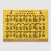 Kalender 2024 Bienenwabenkollektor Magneteinladung (Vorderseite)