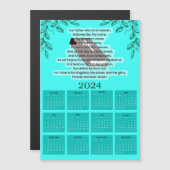 Kalender 2024 - Christliches Gebet Magnetkarte (Vorne/Hinten)