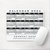 Kalender 2024-Geschäftsmaus Mousepad (Mit Mouse)