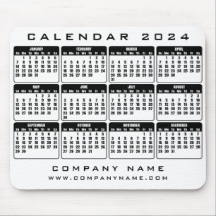 Kalender 2024-Geschäftsmaus Mousepad