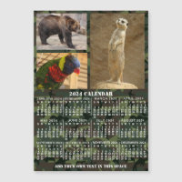 Kalender 2024 Jahr - Grafik hinzufügen 3 Fotos Mag