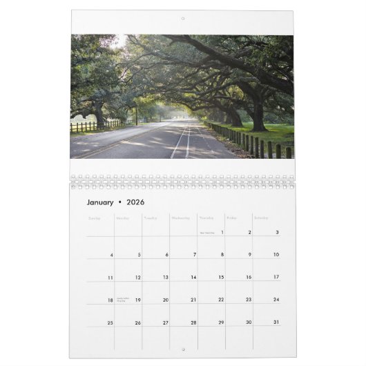 Kalender 2024 - Louisiana, Spanien, Südpazifik (Jan 2026)