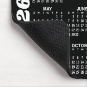 Kalender 2024 mit 3 FotoCollage - schwarz Mousepad (Ecke)
