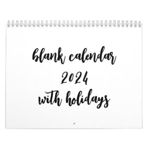 Kalender 2024 mit Feiertagen