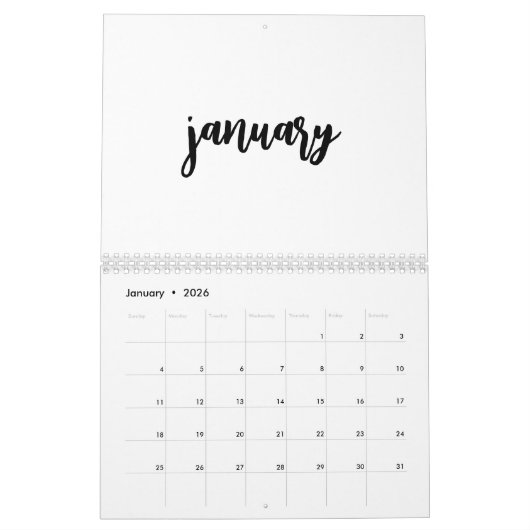 Kalender 2024 mit Ferien (Jan 2026)