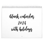 Kalender 2024 mit Ferien (Titelbild)