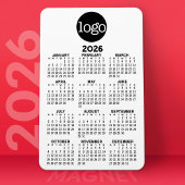 Kalender 2024 mit Schwarz-weißem Minimalwert für L Magnet