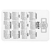 Kalender 2024 mit Schwarz-weißem Minimalwert für L Magnet (Horizontal)