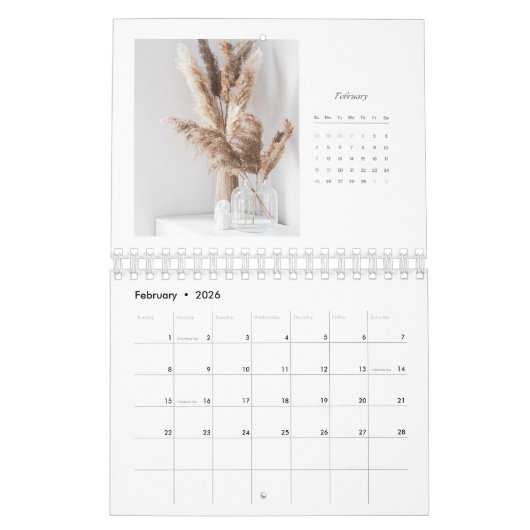 Kalender 2024 - moderner minimalistischer Kalender (Feb 2026)