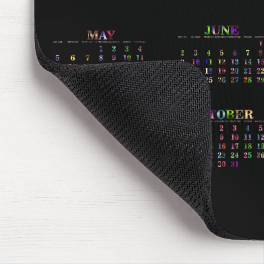 Kalender 2024 mousepad (Ecke)
