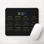 Kalender 2024 mousepad (Mit Mouse)