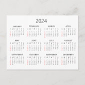 Kalender 2024 postkarte (Vorderseite)