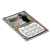 Kalender 2024 - Preppy Floral Stripes | FOTO Notizblock (Rechte Seite)