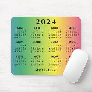 Kalender 2024 - Regenbogen Mousepad