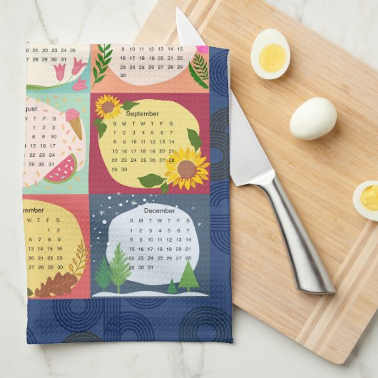 Kalender 2024 Saisonauftakt Geschirrtuch (Viertel Falte)